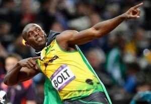 Usain Bolt, campione anche a tavola